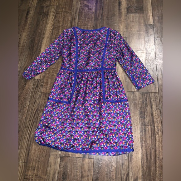 See by Chloe silk printed boho designer formal contemporary purple spring $500 - Picture 8 of 9